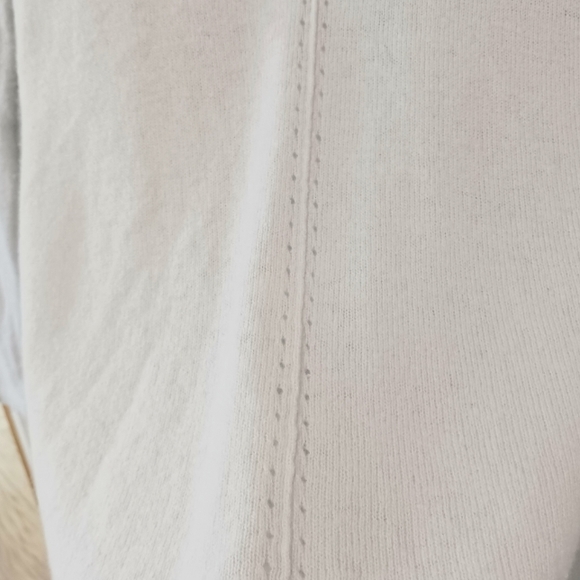 Sutle Luxury Women's 100% Cashemere Light Gray Open Front Cardigan Sz M/L - Picture 5 of 7